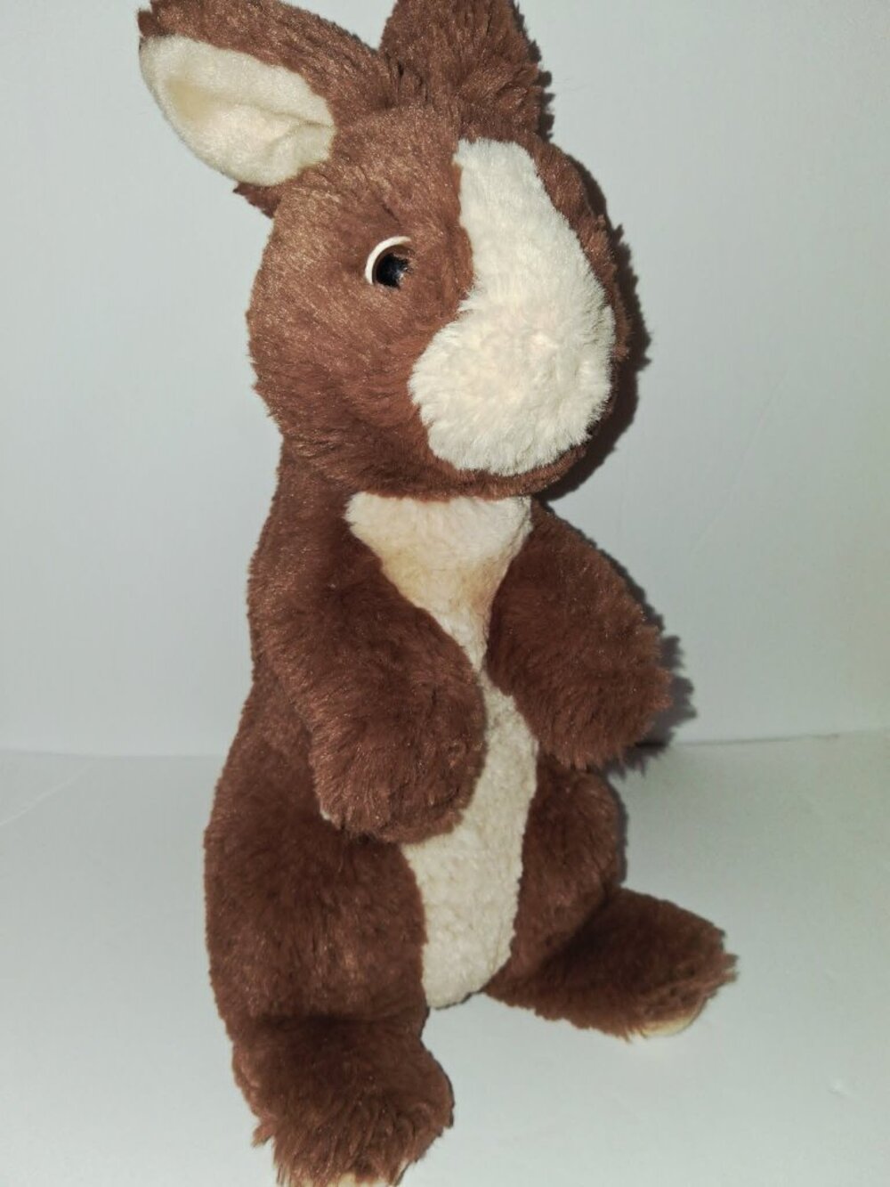 Aurora Stuffed Animal Bunny Rabbit Brown Preowned 12 Inch.